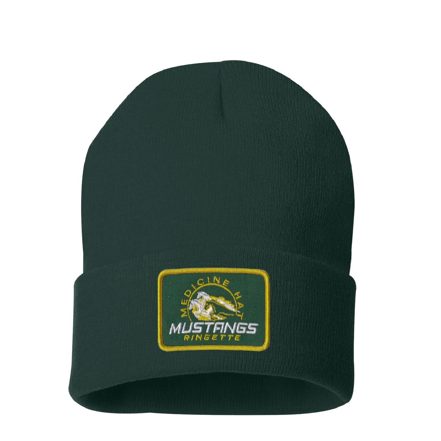 MHRA Mustangs Patched Cuff Beanie (MHRAP001-SP12)