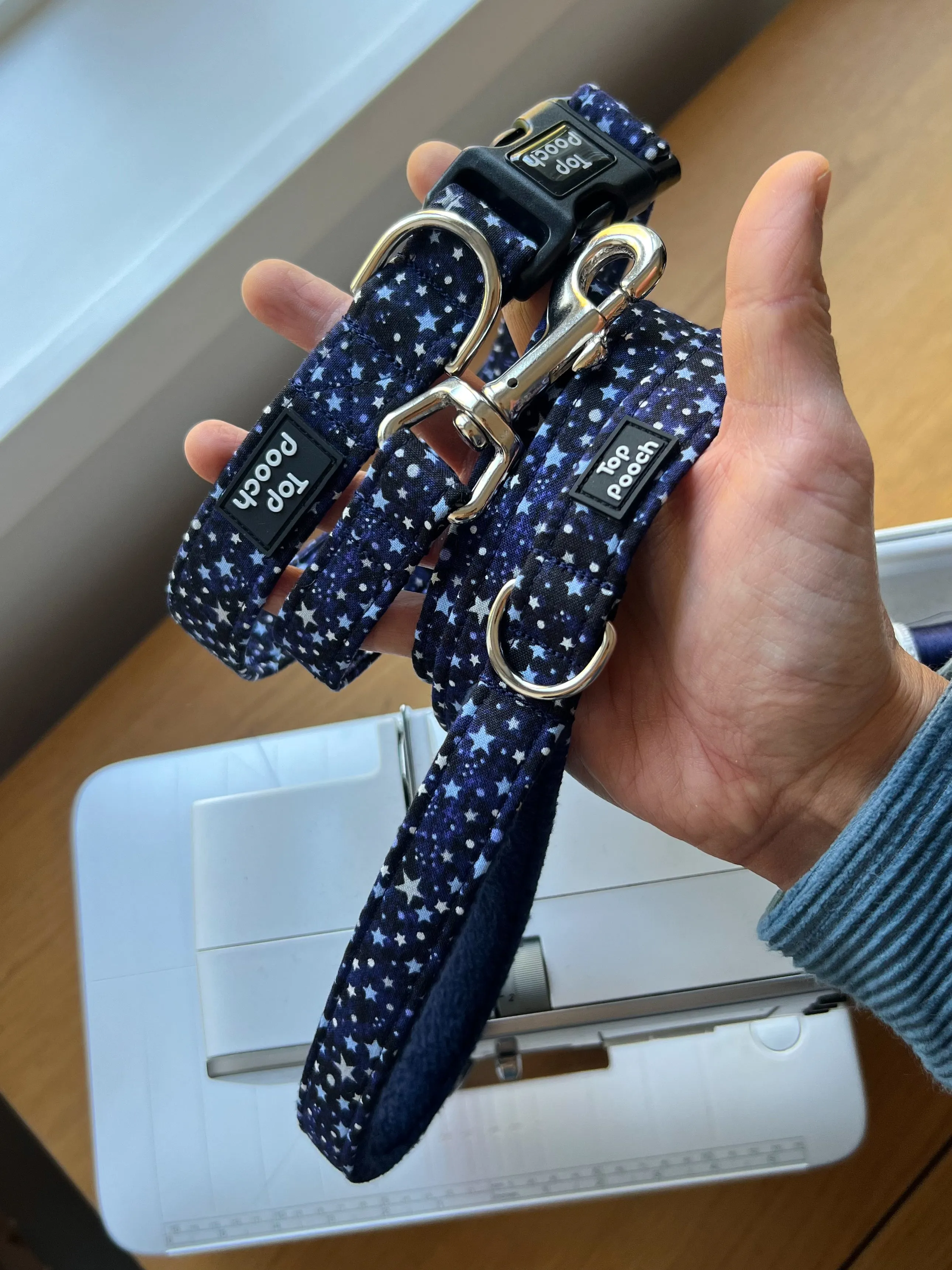 Midnight Stars Dog Collar