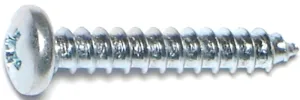 Midwest Fastener 03242 Screw, #8 Thread, Coarse Thread, Pan Head, Phillips Drive, Self-Tapping, Sharp Point, Steel, Zinc, 100/PK :BX100: QUANTITY: 1