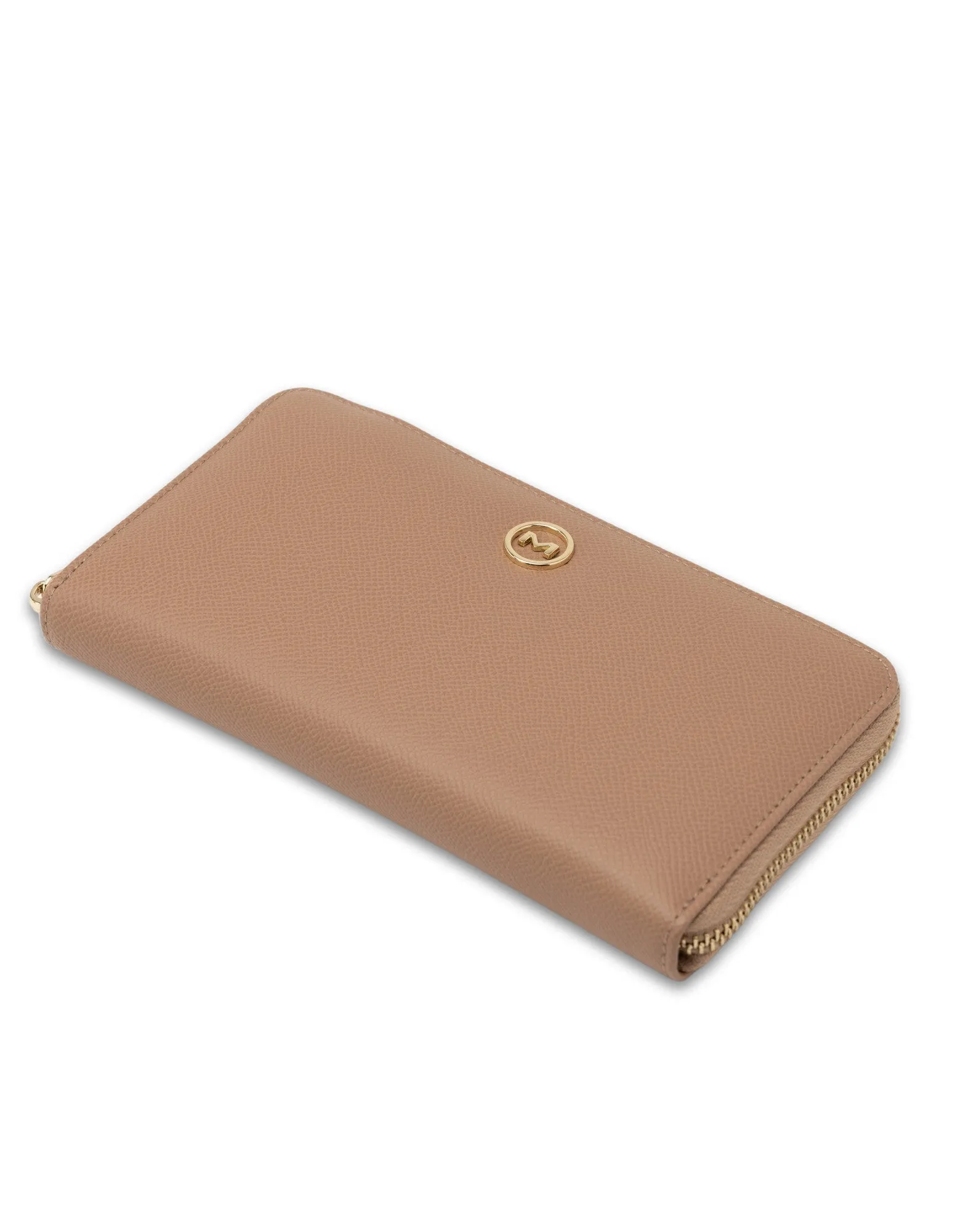 Mocha Charlotte Long Wallet- Camel