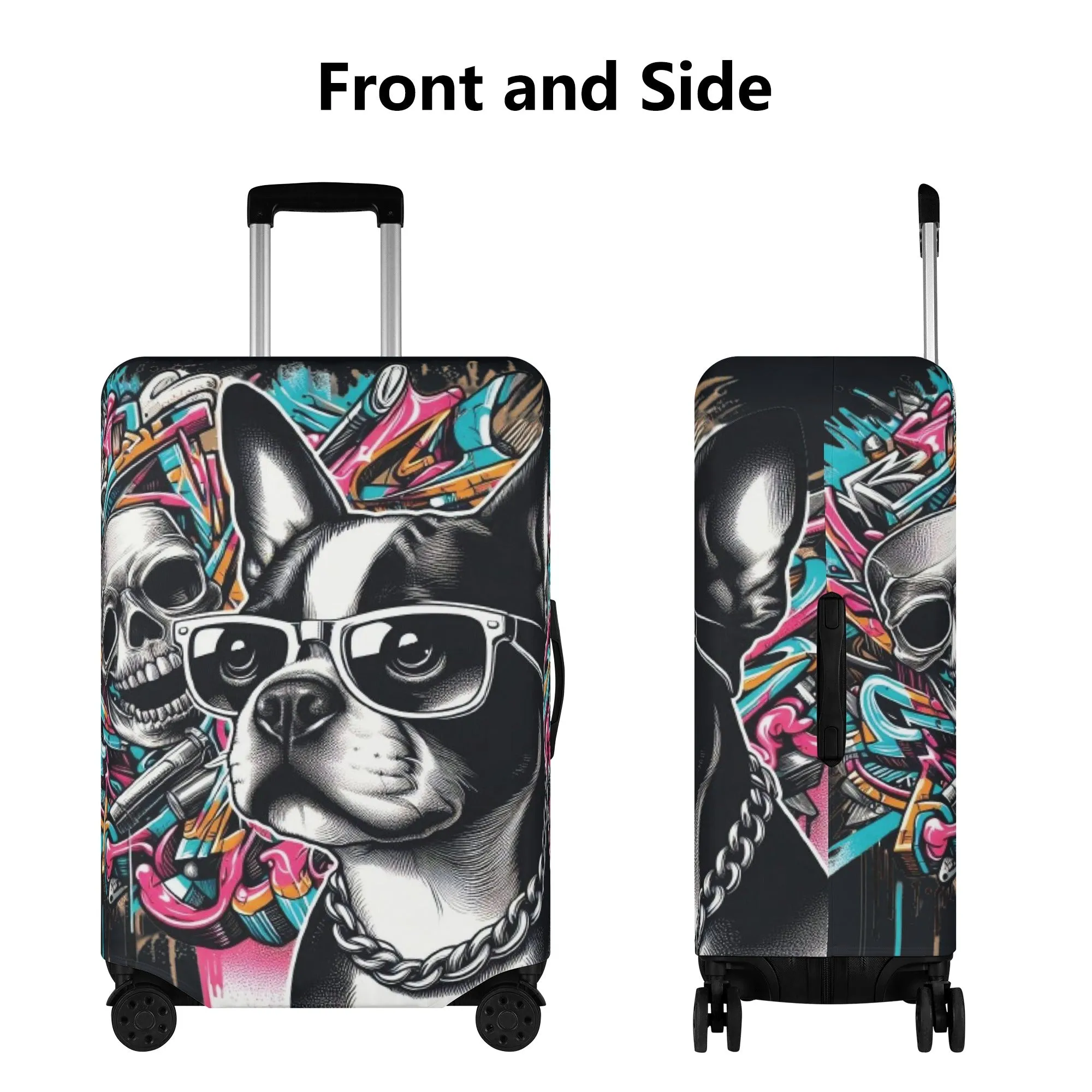 Molly - Luggage Cover for Boston Terrier lovers