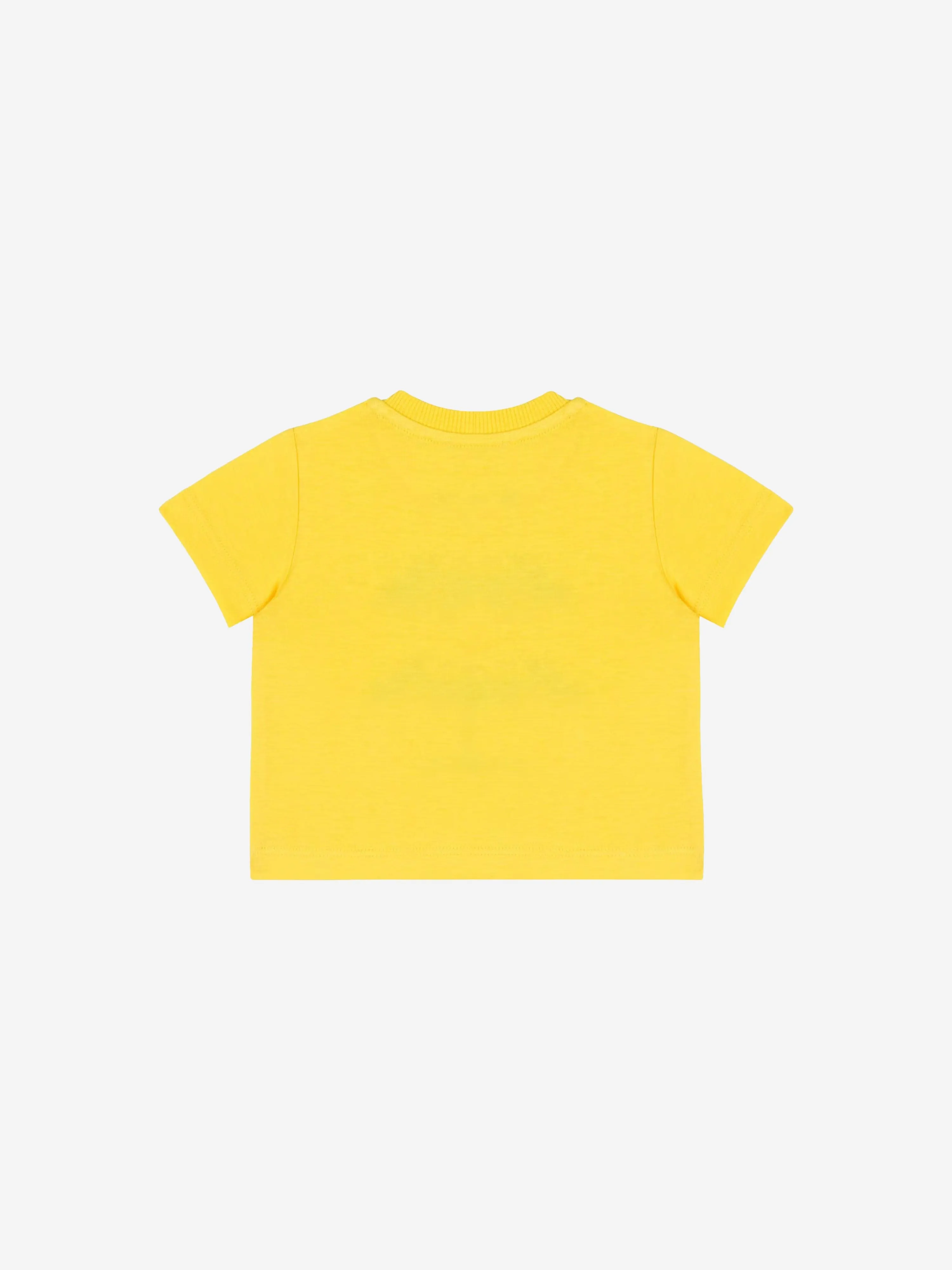 Moschino Baby Teddy Logo T-Shirt in Yellow