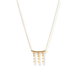 Mother of Pearl Fringe Necklace