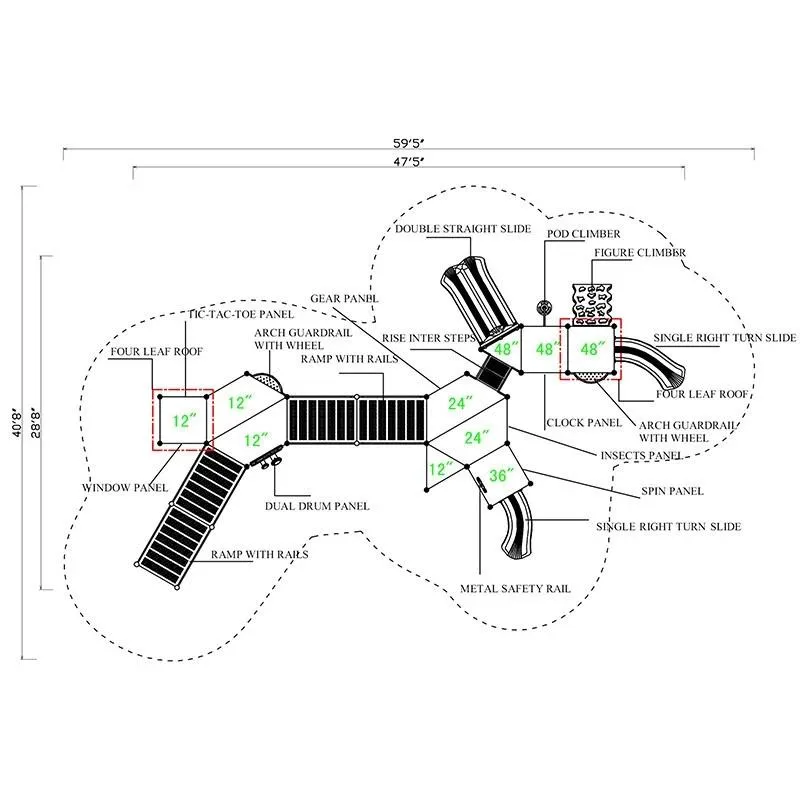 MX-1622-Eagle Express | 2-12 | Commercial Playground Equipment