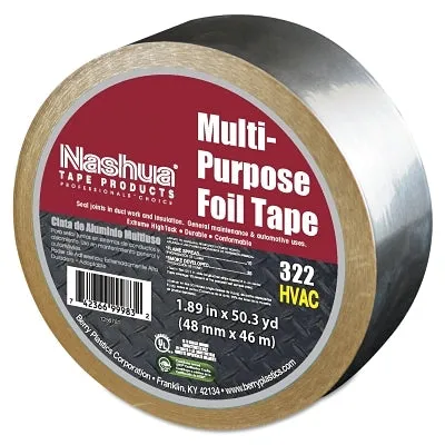 Nashua 1087627 322-2-FOIL 2"X50 YDS ALUMINUM FOIL TAPE