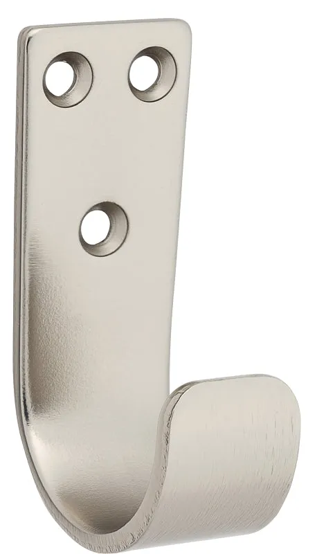 National Hardware Cooper Series N337-901 Multi-Purpose Hook, 125 lb, Satin Nickel :CD: QUANTITY: 1