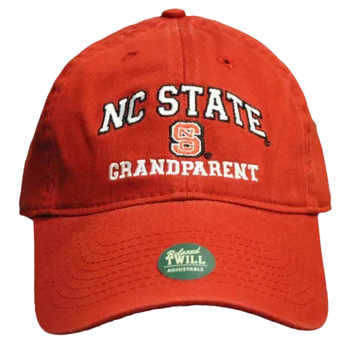 NC State Wolfpack Grandparent Red Relaxed Fit Adjustable Hat