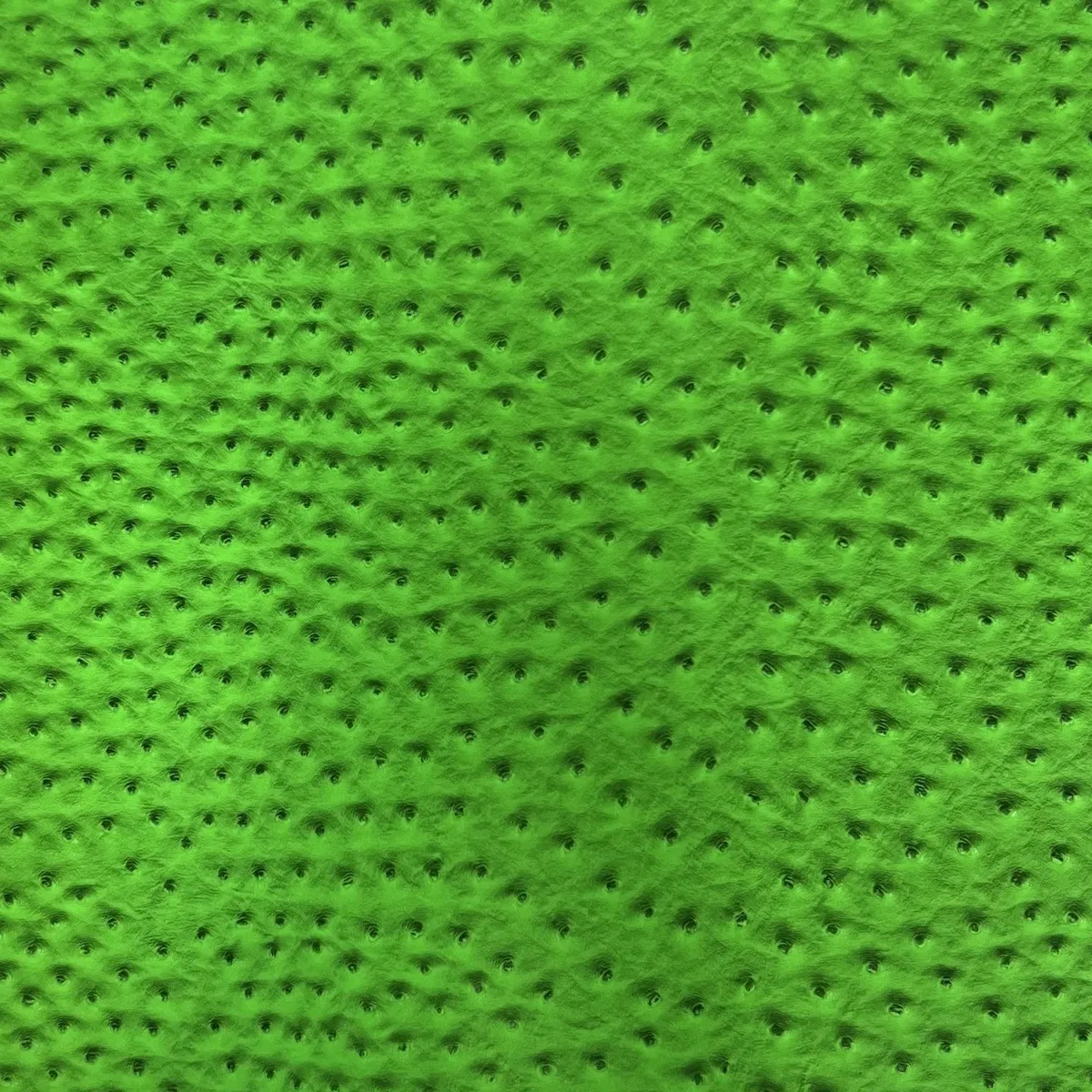 Neon Green Saratoga Ostrich Faux Leather Vinyl Fabric