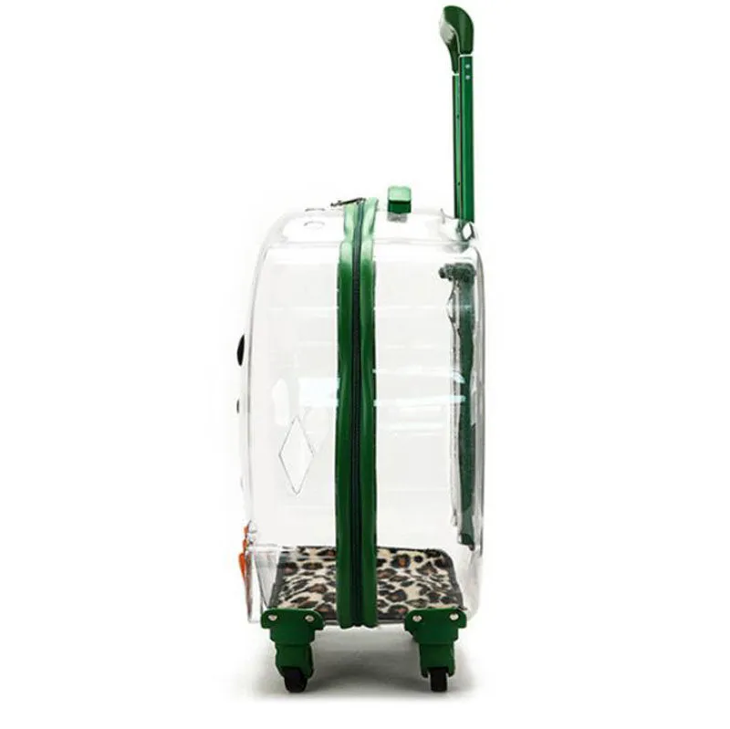 New cat bag dog pet transparent trolley case