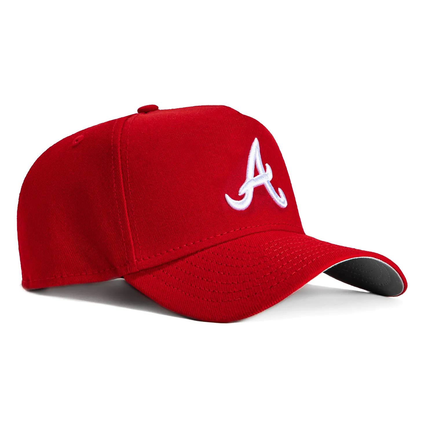 New Era 9Forty A-Frame Atlanta Braves Snapback Hat - Red, White