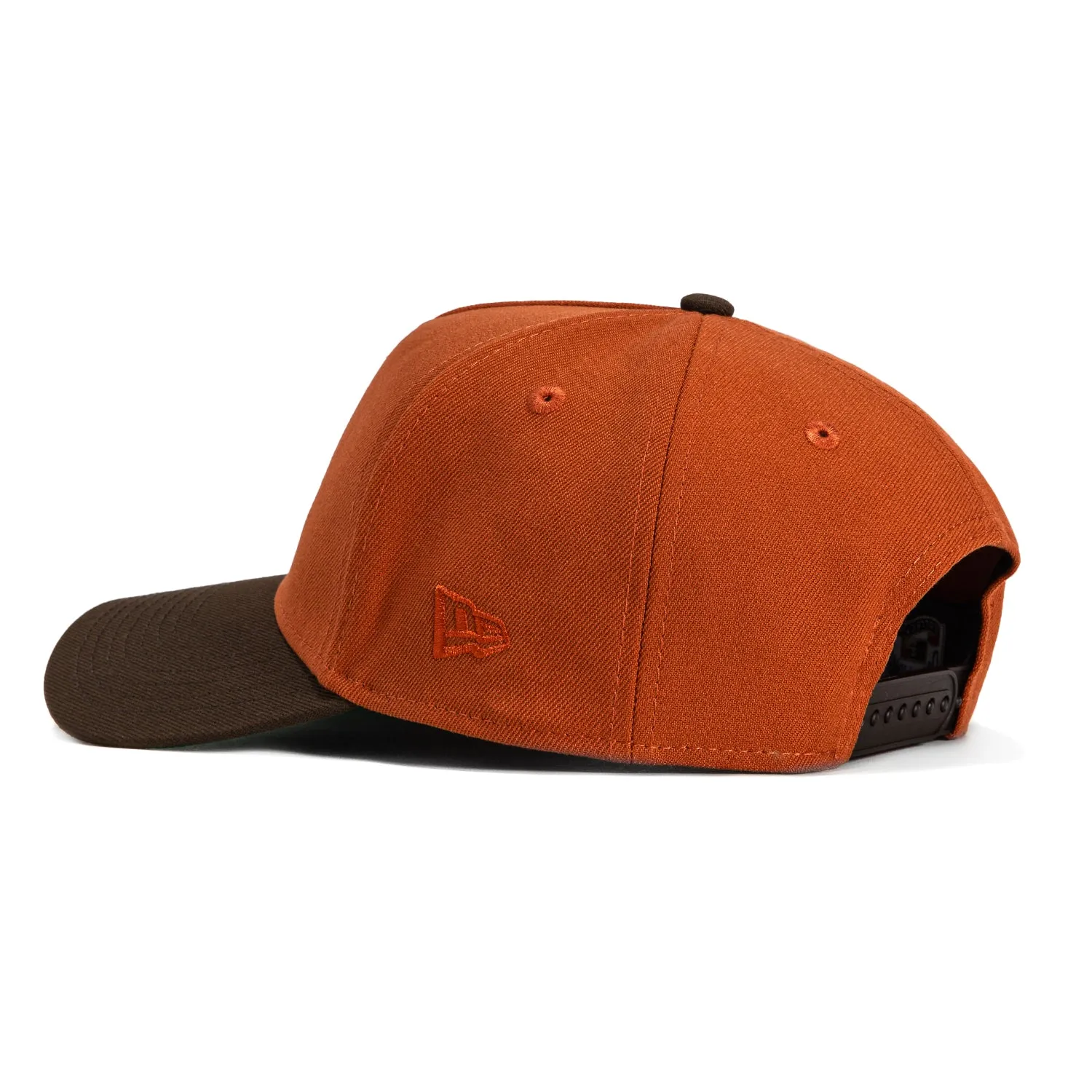 New Era 9Forty A-Frame Campfire Pack Philadelphia Phillies Veterans Stadium Patch Snapback Hat - Burnt Orange, Brown