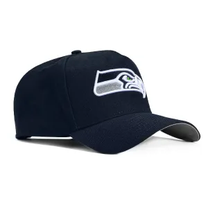 New Era 9Forty A-Frame Seattle Seahawks Snapback OTC Hat - Navy