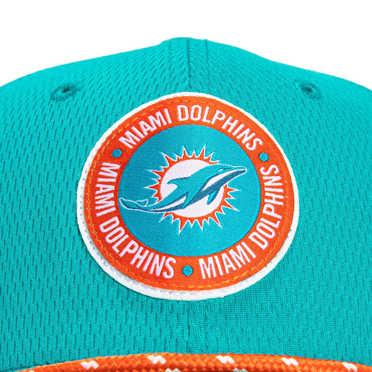 New Era 9Seventy 2024 Sideline Miami Dolphins American League Patch Stretch-Snap Hat - Teal