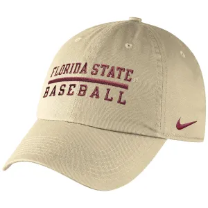 Nike Florida State Baseball Adjustable Campus Cap - Vegas Gold