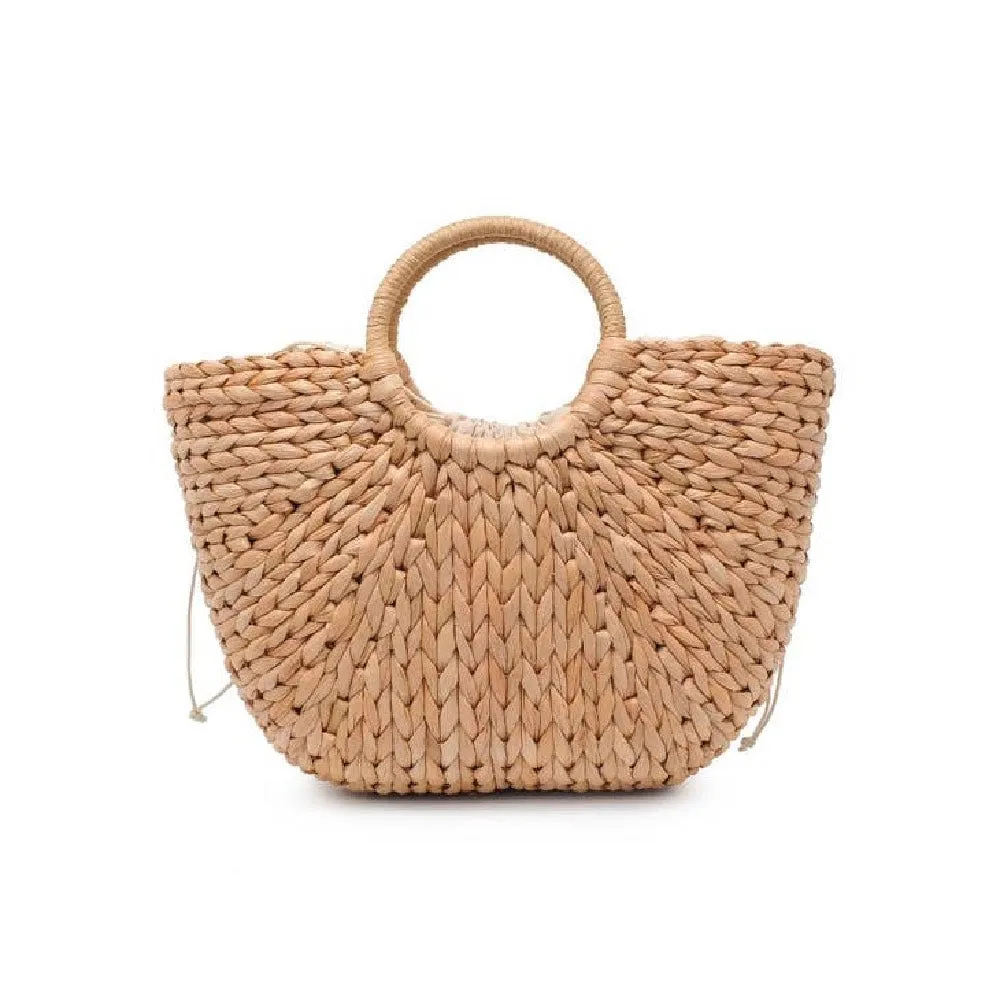 Ocean Tassel Straw Tote