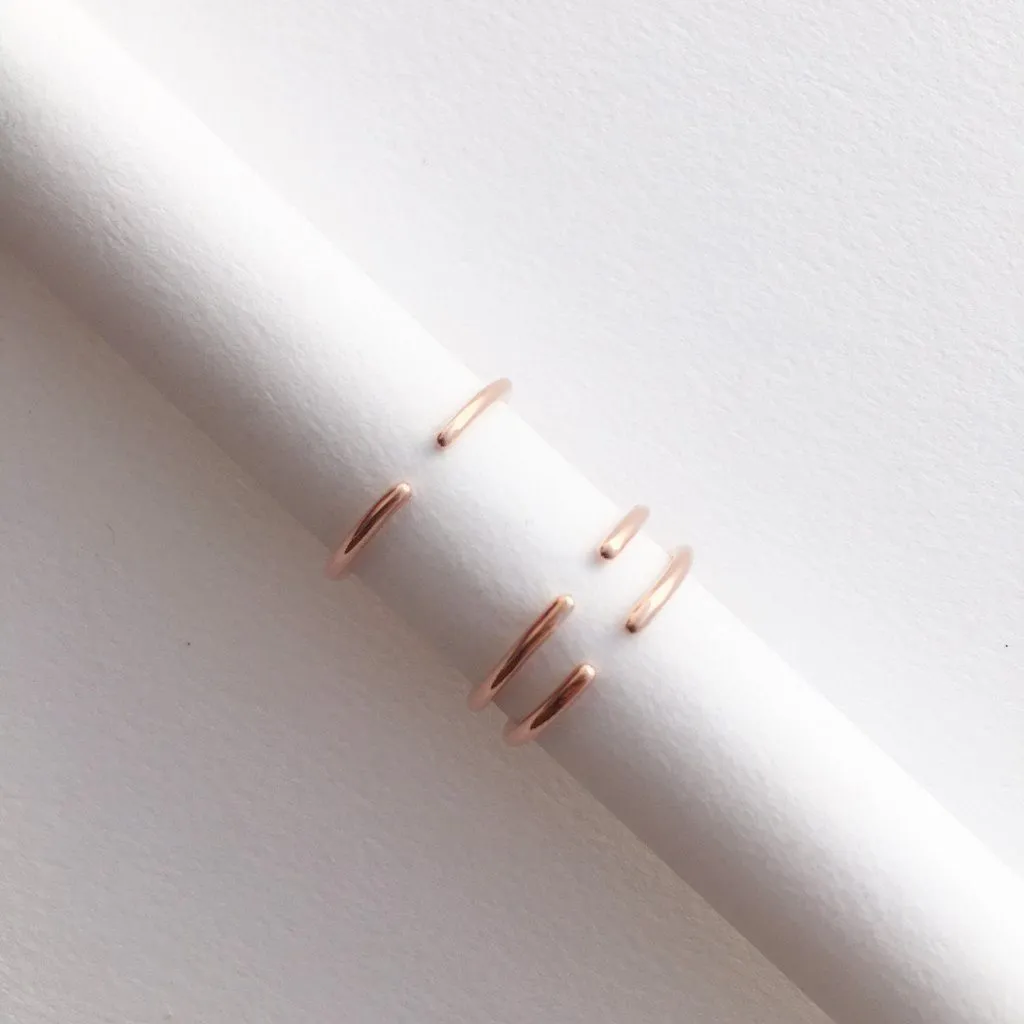 Open Skinny Stacking Ring Trio - Final Sale