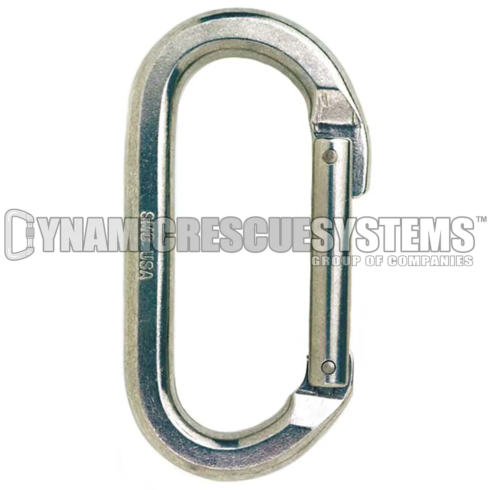 Oval Non-Locking Aluminum Carabiner - SMC