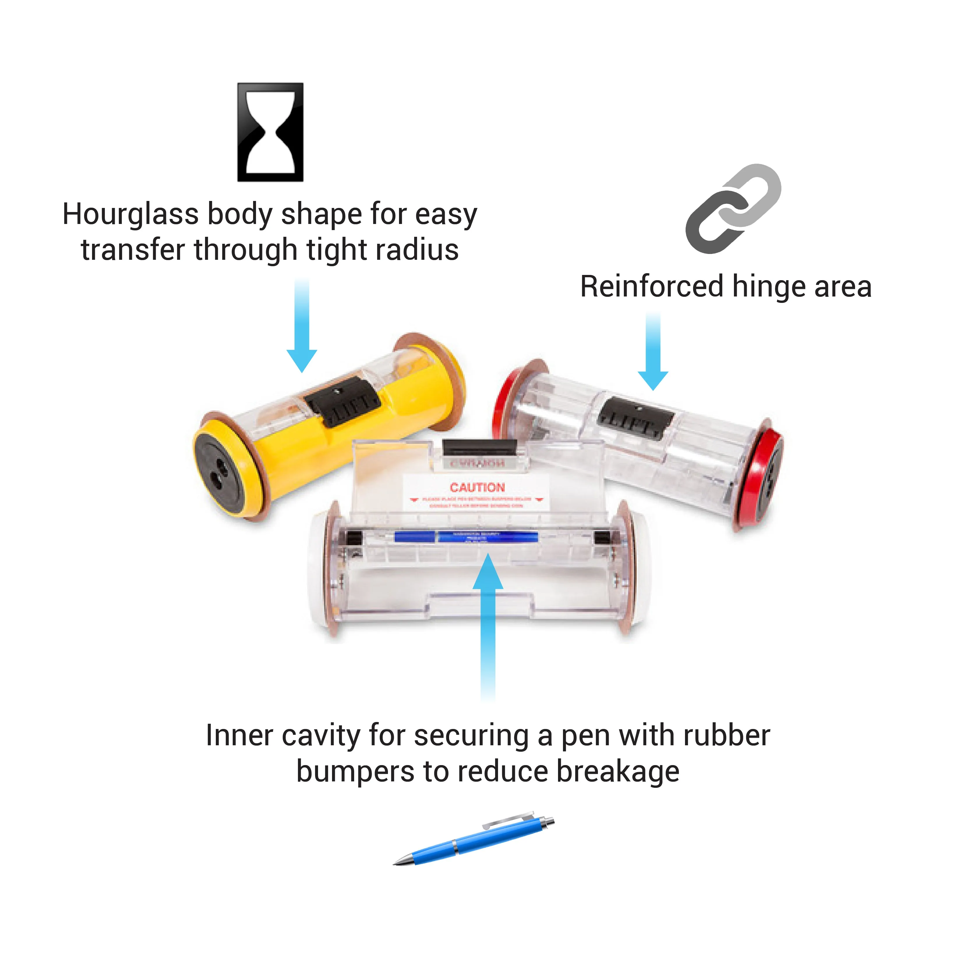 Penkeeper Side Opening Tube Carrier