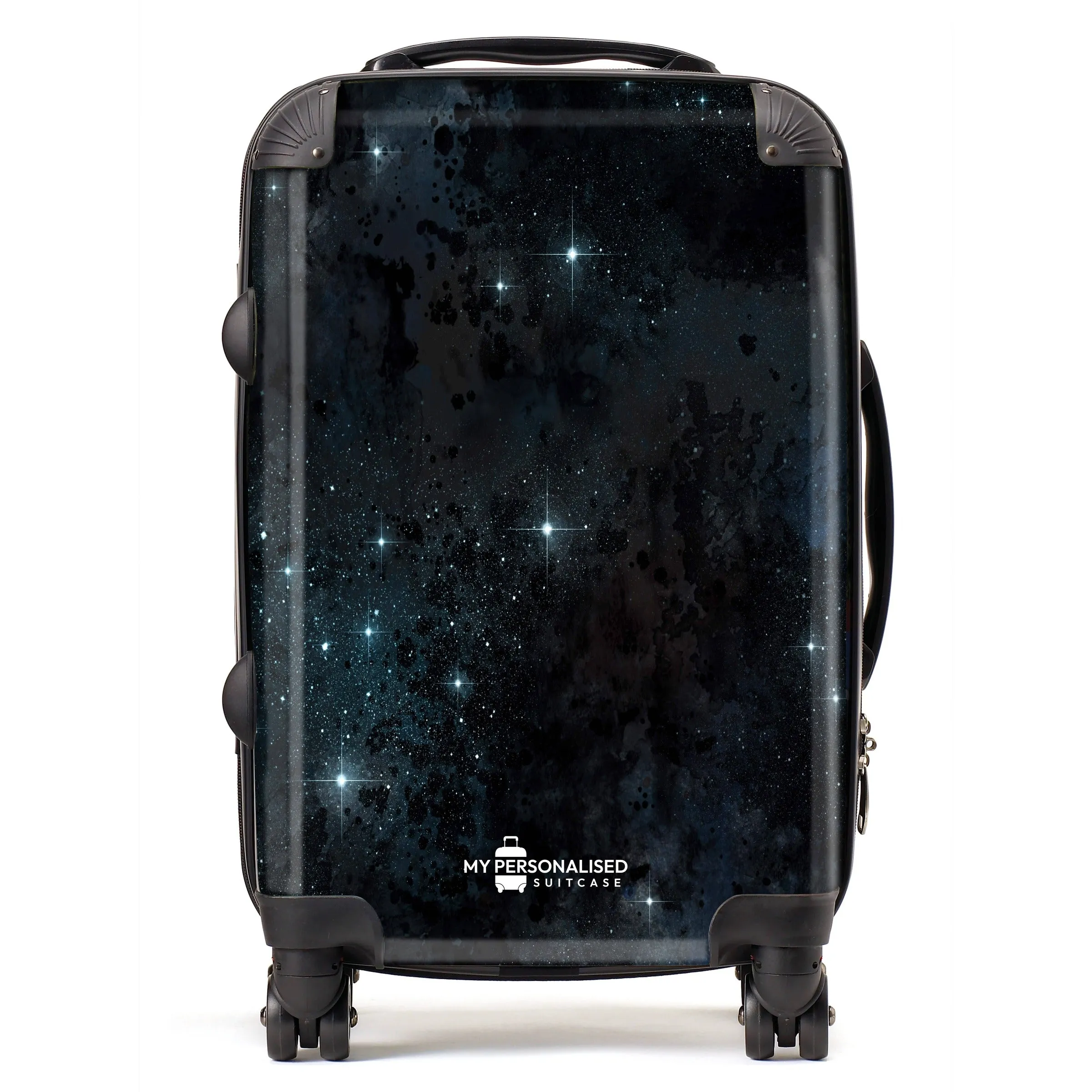 Personalised Awash with Stars Blue Suitcase