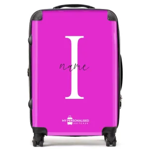 Personalised Pink Suitcase