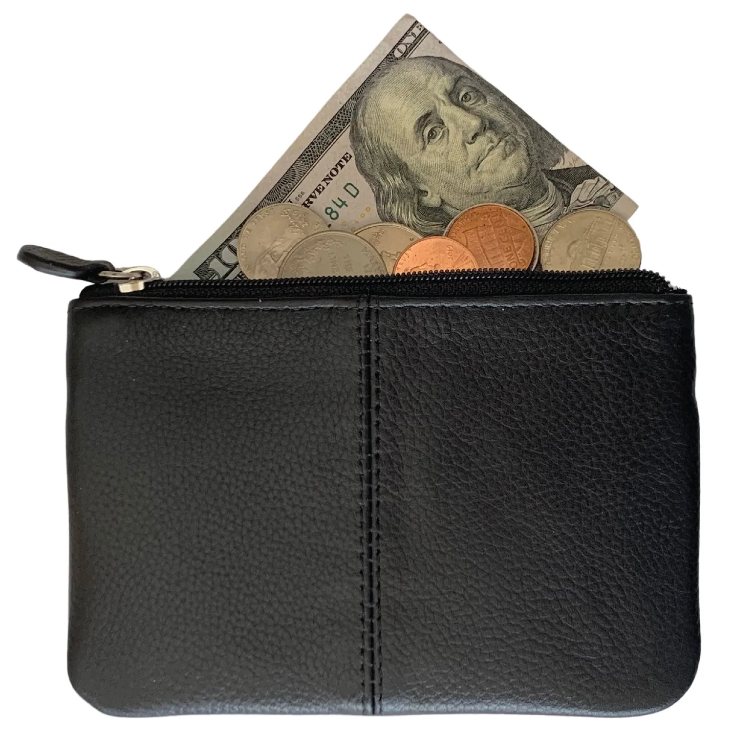 Personalized RFID Genuine Leather Coin Holder