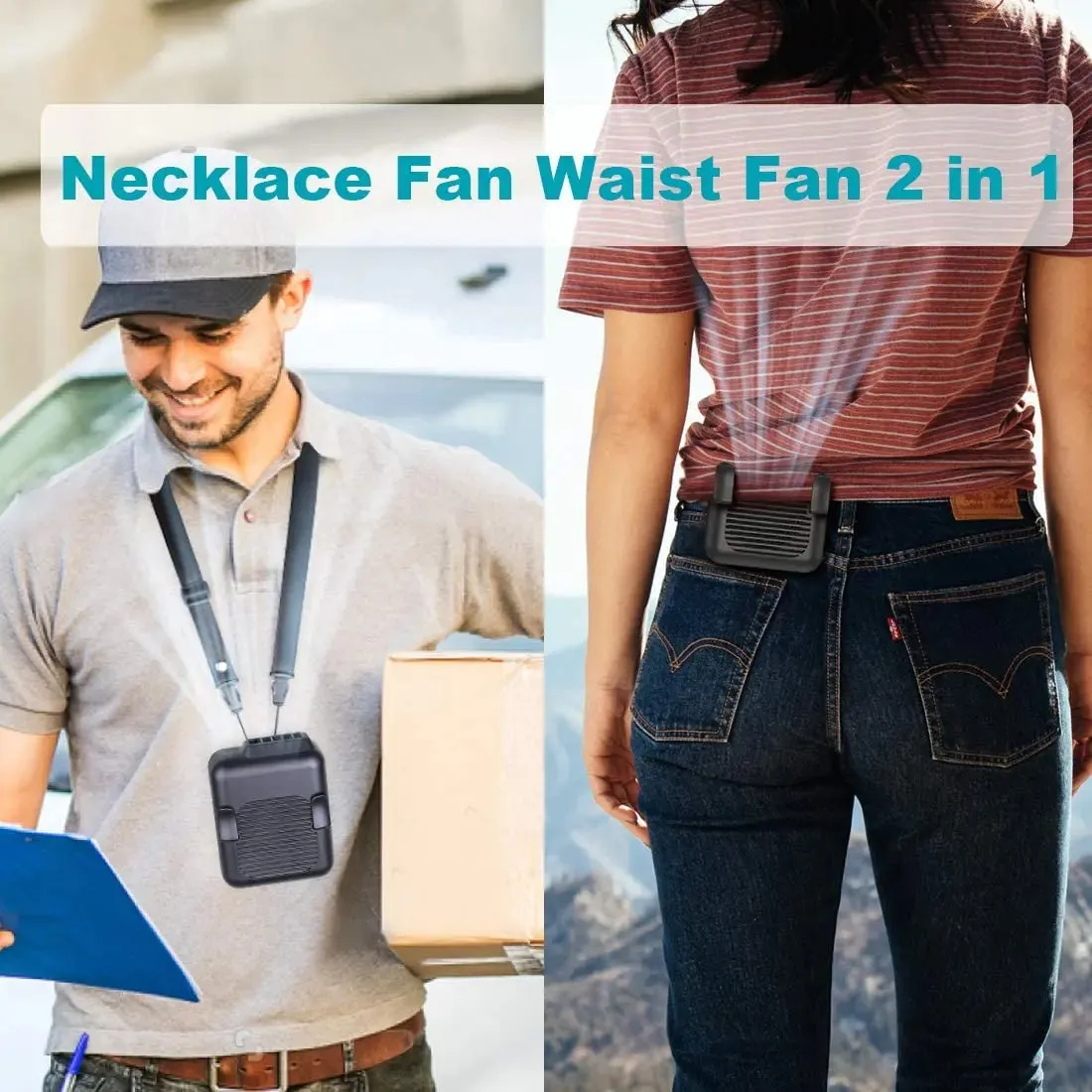 Portable Small Waist Clip Fan