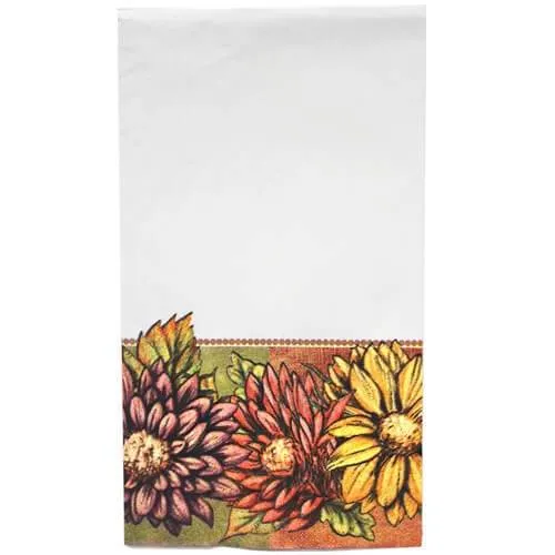 Premium Heavy Weight Paper Floral Art Tableware<br/>Size Options: 10inch Plate, 7inch Plate, Lunch Napkin, Bistro Napkin, 9oz Cup and 54inchx96inch Tablecover