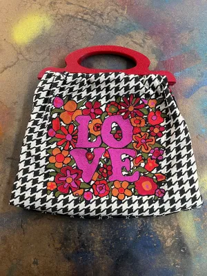 "Let Love Rule" one of a kind handmade purse