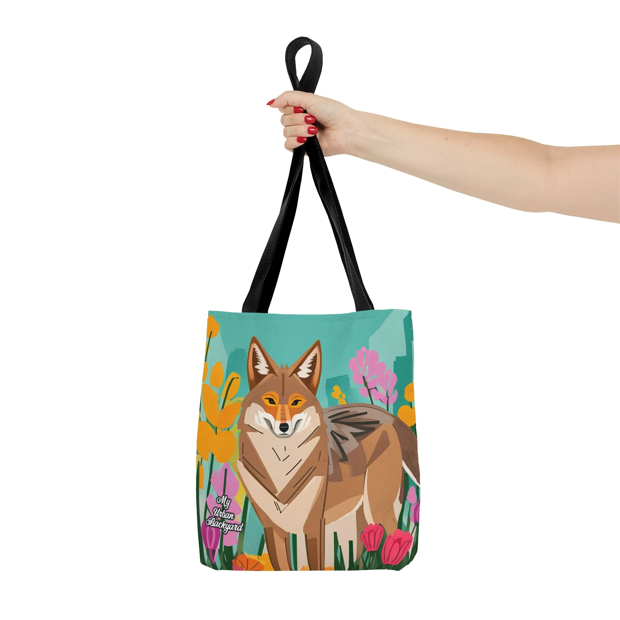 Reusable Tote Bag for Everyday Use, Shoulder Bag w Cotton Handles - Urban Coyote