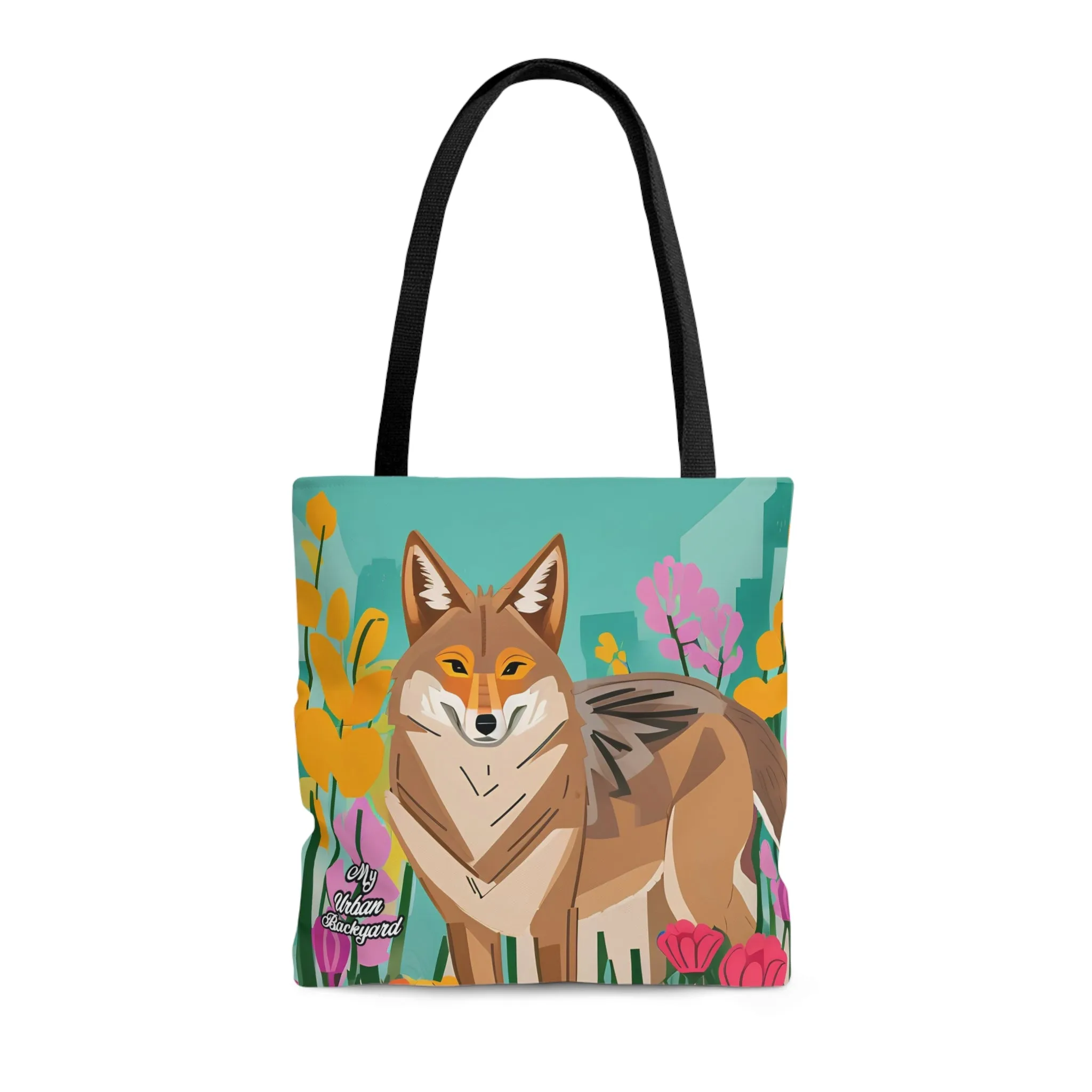 Reusable Tote Bag for Everyday Use, Shoulder Bag w Cotton Handles - Urban Coyote