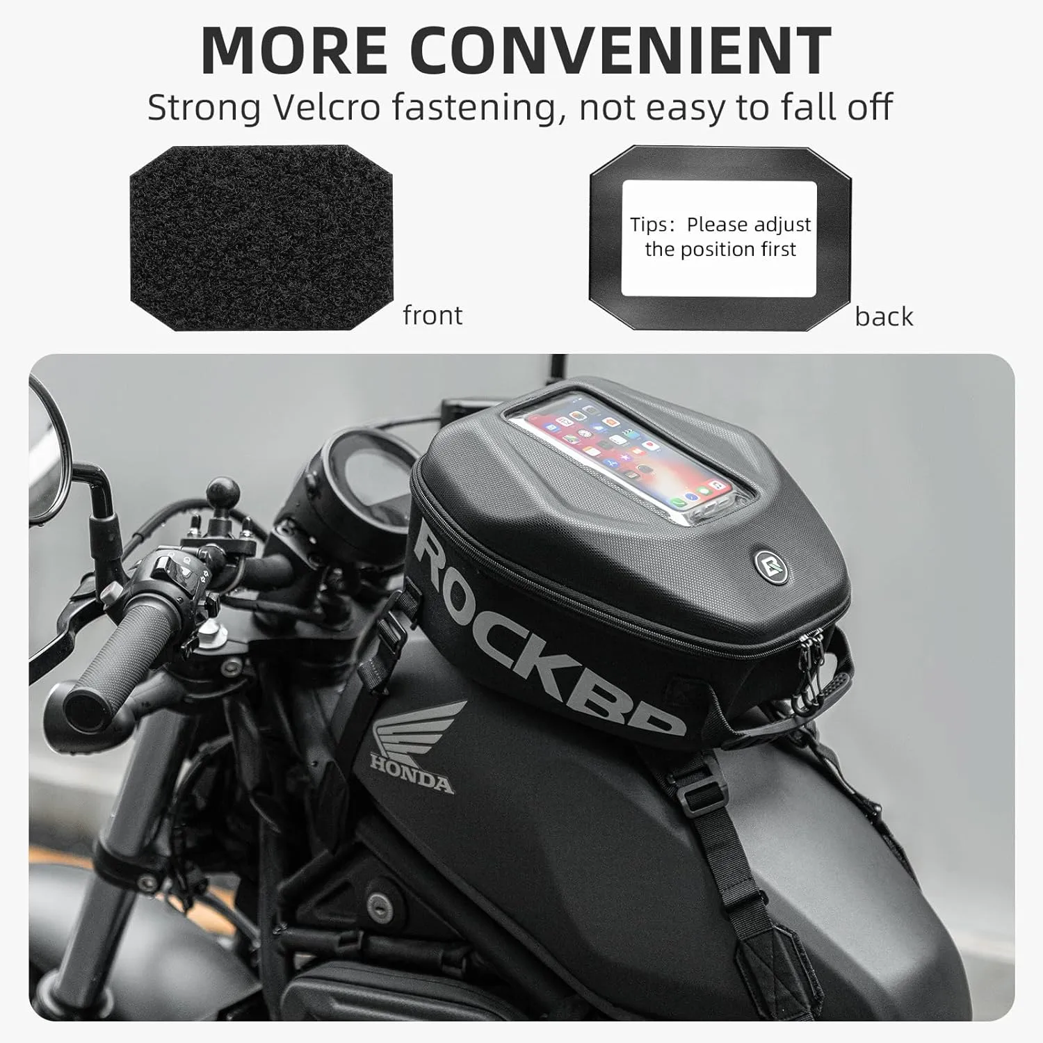 ROCKBROS 7L Waterproof Motorcycle Tank Bag Touchscreen Phone Pouch