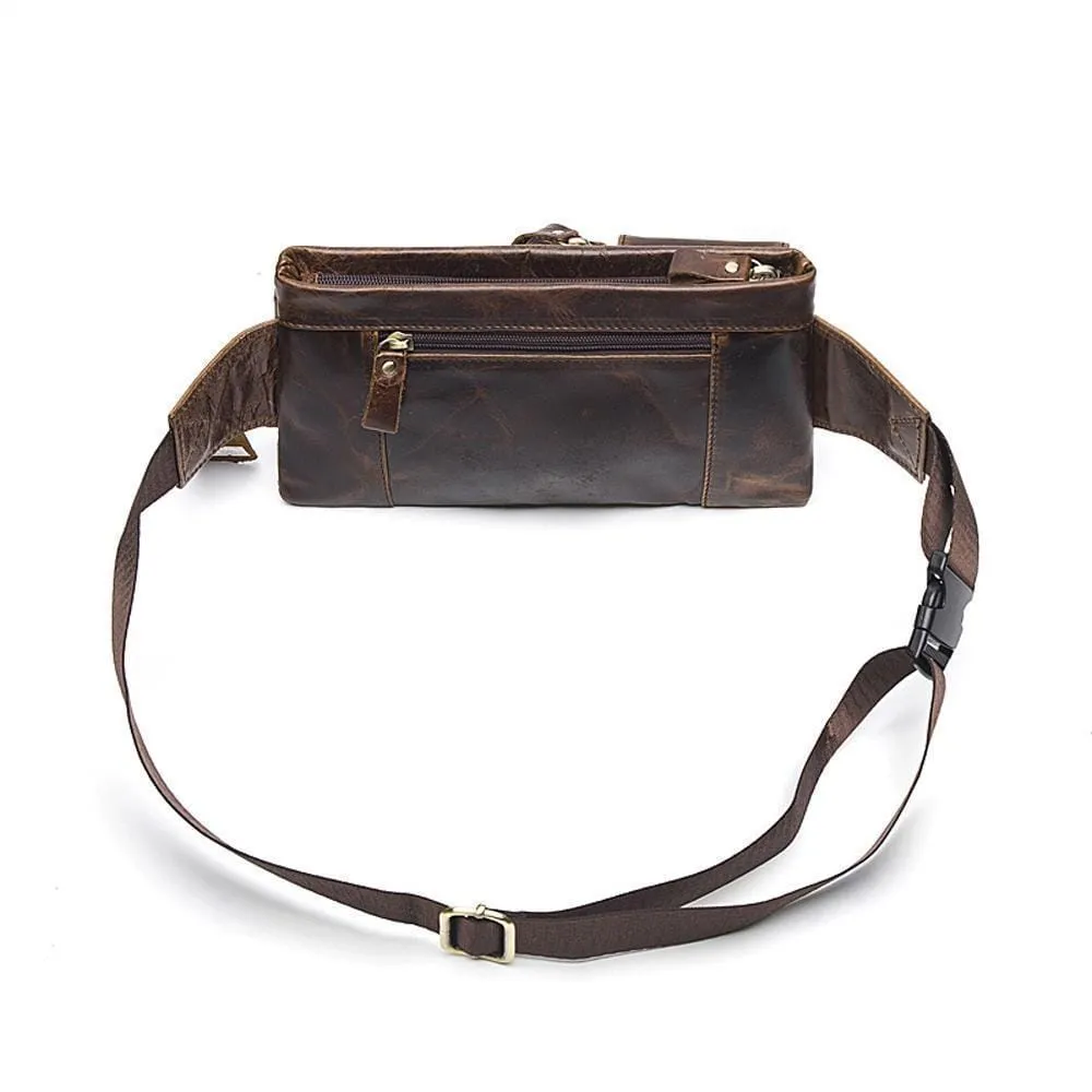 Rossie Viren  Mens Leather Waist Bag Pack  Outdoors Belt  Bags