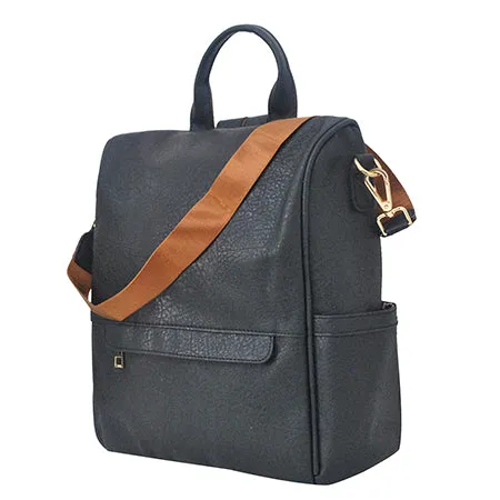 !SALE! Black Faux Leather NGIL Traveler Backpack