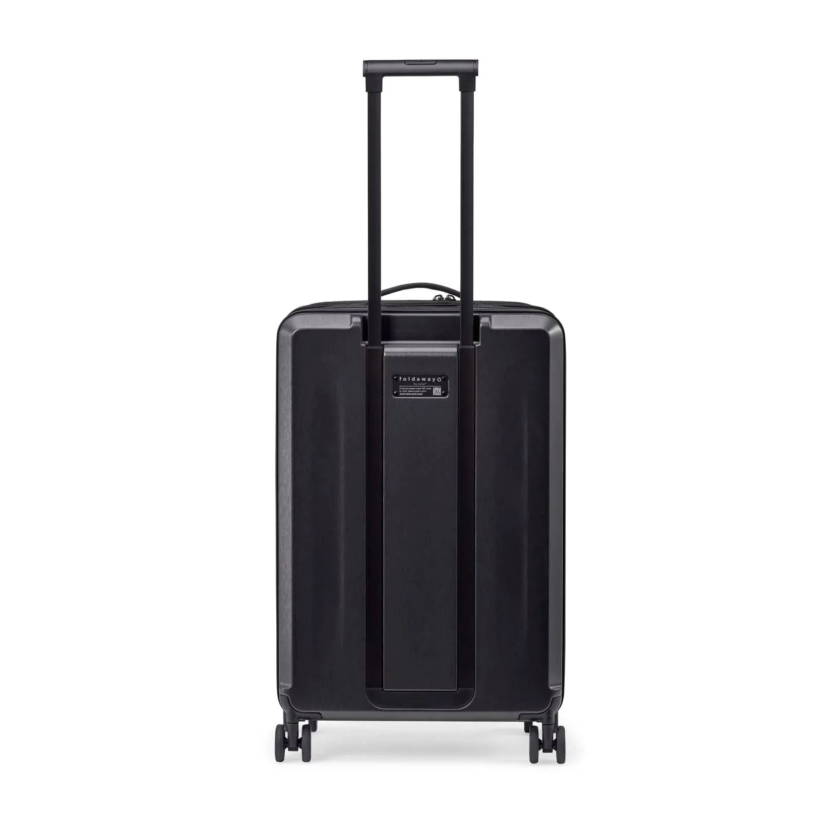 Senz° Foldaway Medium Check In Trolley | Pure Black