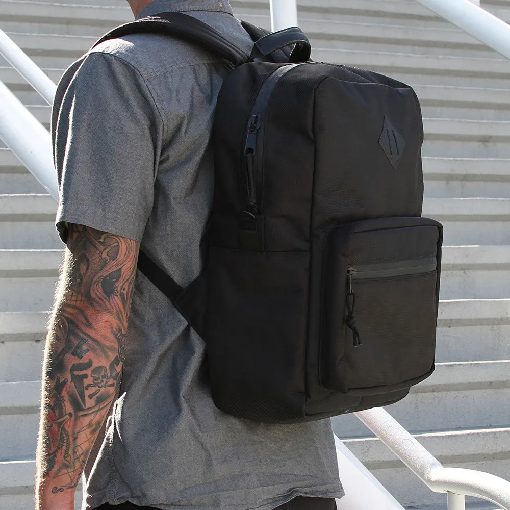 SMELL PROOF BACKPACK W/ INSERT - BLACK BALLISTIC