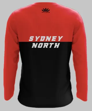 SNSSA Training Shirt Long Sleeve - Red and Black