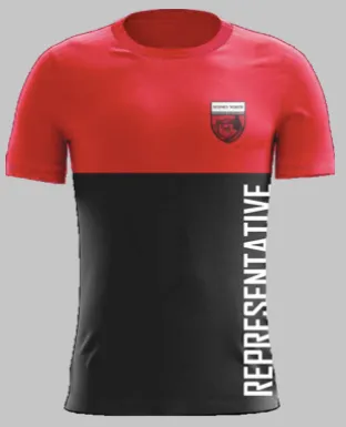 SNSSA Training Shirt Short Sleeve - Red and Black