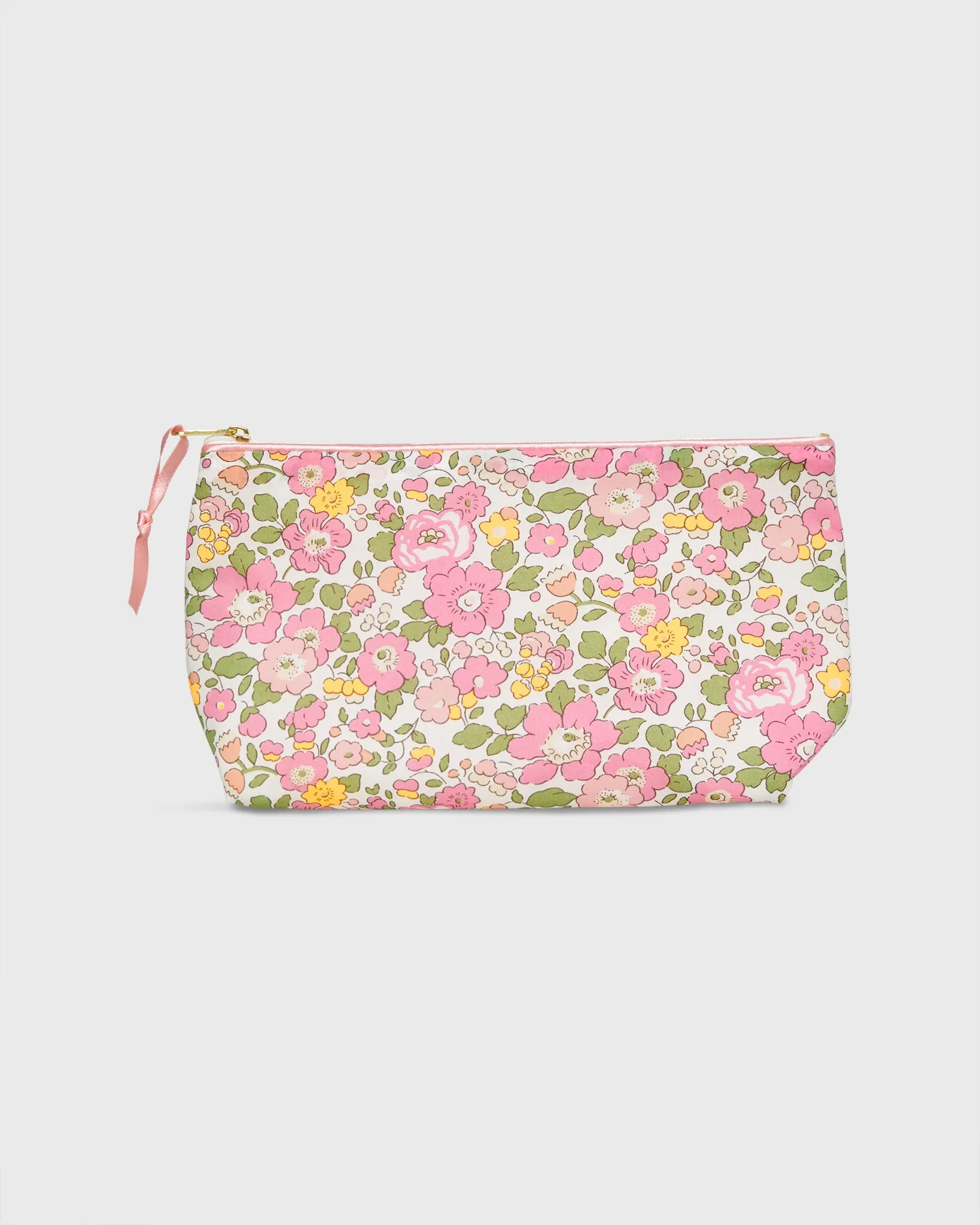 Soft Small Cosmetic Bag in Pink Multi Betsy Liberty Fabric