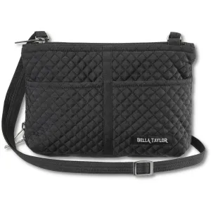 Solid Black Essentials Wallet Crossbody