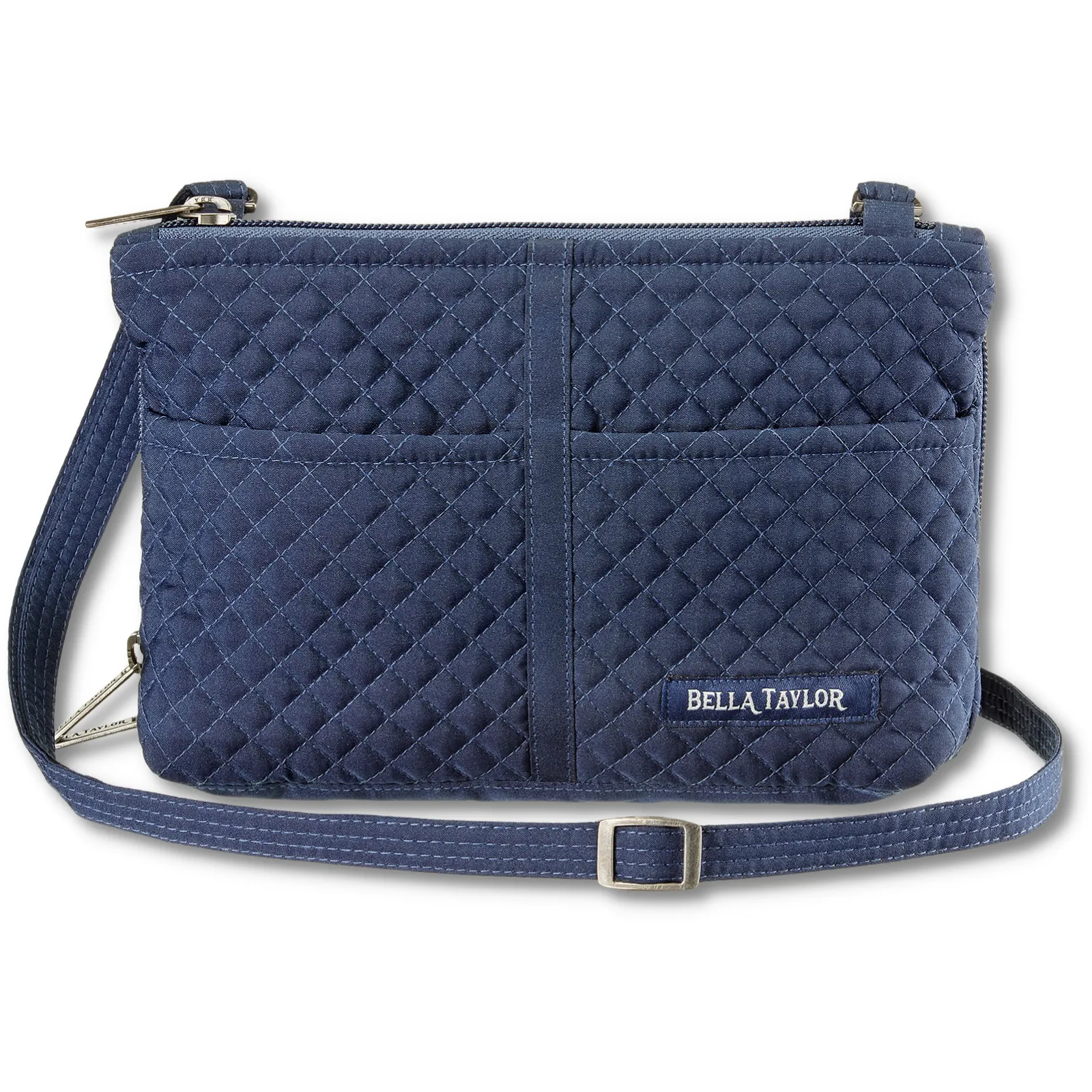 Solid Navy Essentials Wallet Crossbody