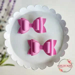 Solid Pastel Pink Bow