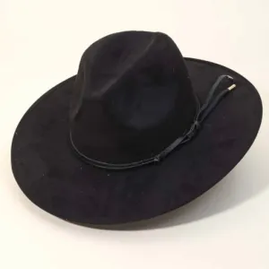 Stiff Brim Cowboy Hat - Black