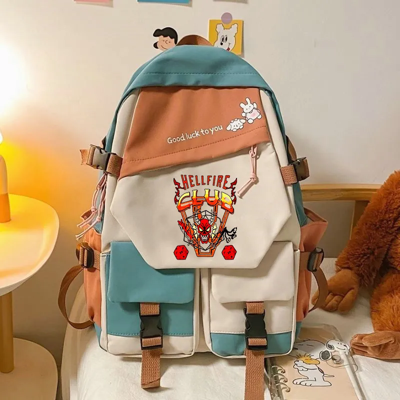 Stranger Things Backpack School Bag Men and Women Junior School Backpack Backpack