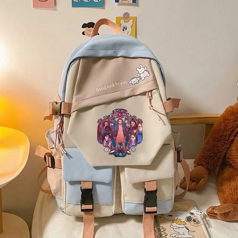 Stranger Things Backpack School Bag Men and Women Junior School Backpack Backpack