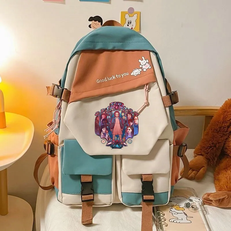 Stranger Things Backpack School Bag Men and Women Junior School Backpack Backpack