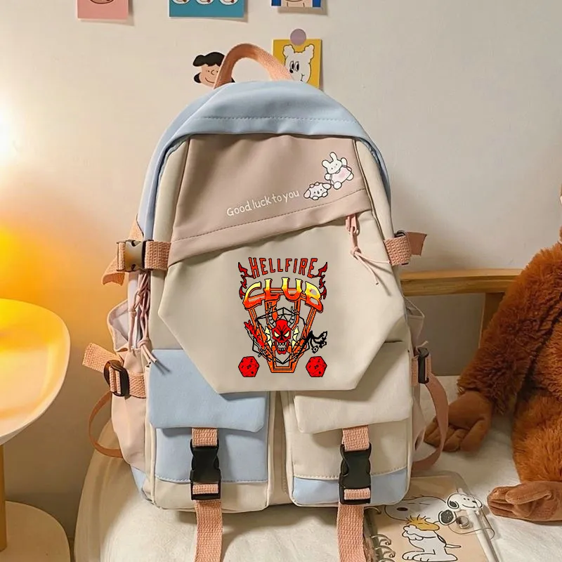 Stranger Things Backpack School Bag Men and Women Junior School Backpack Backpack