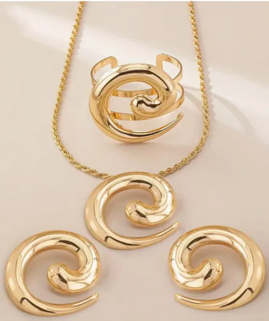 swirl pendant set