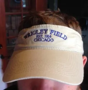 Tan Wrigley Field Visor