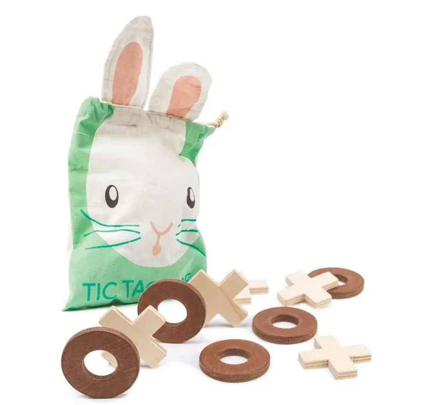 Tender Leaf Bunny Tic Tac Toe Game & Storage Bag