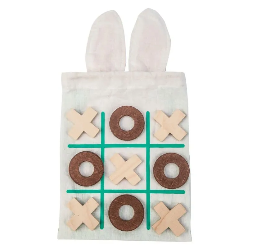 Tender Leaf Bunny Tic Tac Toe Game & Storage Bag